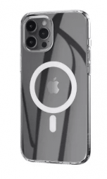 Накладка для i-Phone 12 Pro Max 6.7&quot; Hoco Magnetic case силикон прозрачный