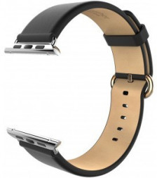 Сменный браслет Hoco для Apple Watch 38mm Classical кожаный, чёрный