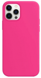 Чехол-накладка  i-Phone 14 Pro Max Silicone icase  №47 кислотно-розовая