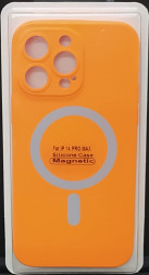 Накладка для i-Phone 14 Pro Max 6.7&quot; Magsafe силикон оранжевая