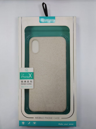 Накладка для i-Phone X Usams Mando силиконовая гранит