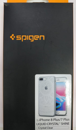 Клипкейс Spigen для i-Phone 7 Plus Liquid Crystal Shine, прозрачный (043CS20961)