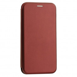 Чехол-книжка Xiaomi redmi Note 10 Pro Fashion Case кожаная боковая малиновая