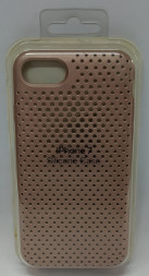 Накладка для i-Phone 7 силикон в сетку под оригинал, розовая