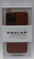 Накладка для i-Phone 13 K-Doo Kevlar пластик коричневая