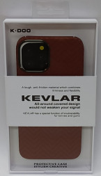 Накладка для i-Phone 12 Pro K-Doo Kevlar пластик коричневая