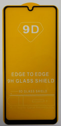 Защитное стекло для Samsung Galaxy A22 9D черное