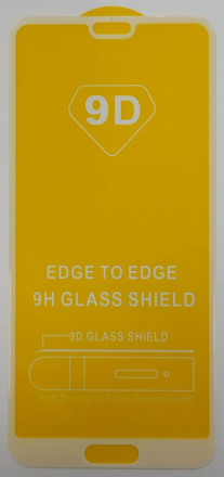 Защитное стекло для Huawei P20 9D белое