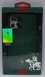 Накладка для i-Phone 12 Pro Max 6.7&quot; SANTA BARBARA кожа в ассортименте
