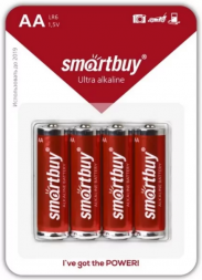Батарейка алкалиновая Smartbuy LR6/4B (48/480)  SBBA-2A04B