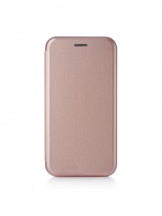 Чехол-книжка Fashion Case i-Phone 5/5s кожаная боковая розовое золото