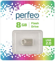 USB флеш накопитель Perfeo 8GB M10 металлическая