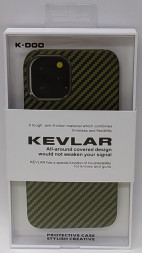 Накладка для i-Phone 12 Pro K-Doo Kevlar пластик зелёная