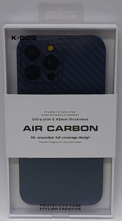 Накладка для i-Phone 13 Pro Max 6.7&quot; K-Doo Air Carbon пластик синяя
