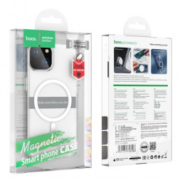 Накладка для i-Phone 13 Mini Hoco Magnetic series силикон прозрачный