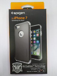 Чехол Spigen для i-Phone 7 Hybrid Armor, стальной (042CS20693)