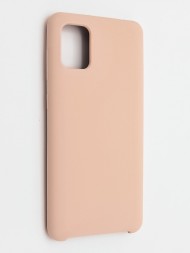 Накладка для Samsung Galaxy A31 Silicone cover без логотипа пудро