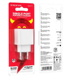 Сетевое зар. устр. Borofone BAS11A 1USB 10.5W белое
