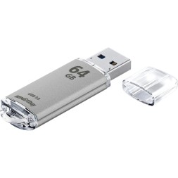 3.0 USB флеш накопитель Smartbuy 64GB V-Cut Silver (SB64GBVC-S3)