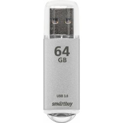 3.0 USB флеш накопитель Smartbuy 64GB V-Cut Silver (SB64GBVC-S3)