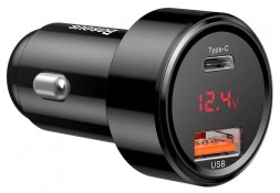 Автомобильное заряд. устр.Baseus PPS Quick Charging 1USB/1C 45W CCMLC20C-A01 черное