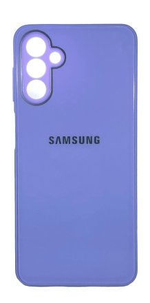  Чехол-накладка для Samsung Galaxy A13 силикон (стеклянная крышка) лаванда