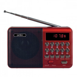 Портативный радиоприемник Perfeo Palm 3Вт/FM/AUX/USB/MicroSD (i90-BL) черный