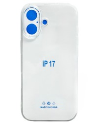 Чехол-накладка силикон i-Phone 17 6.3&quot; прозрачный 1.5мм тех.пак