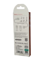 Кабель-удлинитель HOCO U107 Type-C (папа) - Lightning (мама) 10cм черный