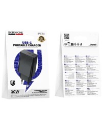 Сетевое зар. устр. Borofone BAS75A 1C 30W черное