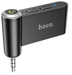 Bluetooth адаптер для магнитолы Hoco E58 BT5.0/140mAh/8ч/AUX черный