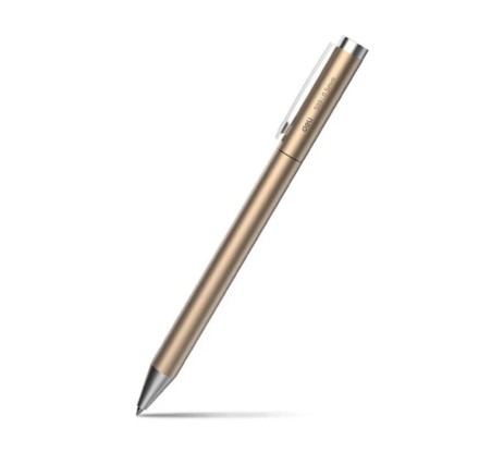  Ручка шариковая Xiaomi Deli металлическая S99 (черные чернила) золотая