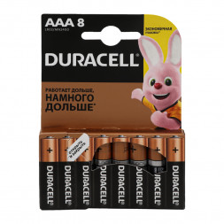 Батарейка алкалиновая Duracell Basic AAA/LR03/BL8