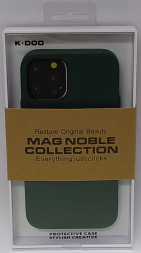 Накладка для i-Phone 12/12 Pro K-Doo Mag Noble кожаная зелёная