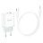  Сетевое зар. устр. Hoco C105A с шнуром Type-C на Lightning 1USB/1С PD3.0/QC3.0 3A 20W белое