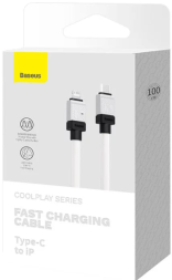 Кабель-зарядка Type-C на Lightning Baseus Coolplay Series 20W 480 Мбит/с 1м CAKW00002 белый