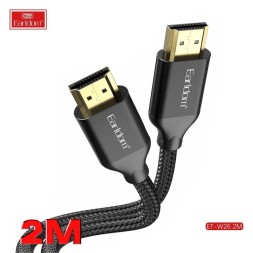 Кабель HDMI - HDMI v1.4 Earldom ET-W26 4K 2м черный
