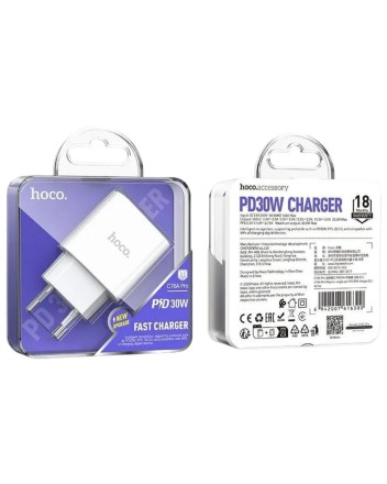  Сетевое зар. устр. Hoco C76A Pro 1C 30W белое