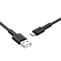 Usb Кабель-зарядка Type-C Borofone BX31 2.4A 1м силиконовый чёрный