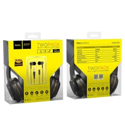 Стереонаушники Bluetooth полноразмерные HOCO W24 Enlighten с микрофоном 1.2м золотой