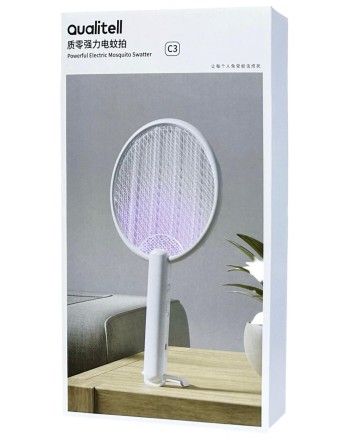  Электрическая мухобойка Qualitell Powerful Electric Mosquito Swatte C3 White ZSC230911 белый