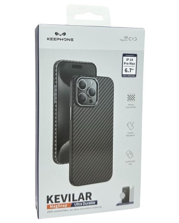  Накладка для i-Phone 14 Pro Max Keephone Kevilar MagSnap черный