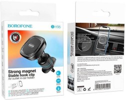 Держатель в автомобиль в воздуховод Borofone BH96 черный- серый