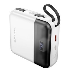 Powerbank Borofone BJ64A 20000mAh 1USB/1C/Lightning 22.5W/PD20W кабель Type C- lighting белый