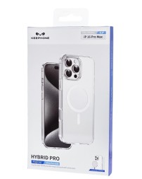 Накладка для i-Phone 16 Pro Max Keephone Hybrid Pro MagSnap прозрачный