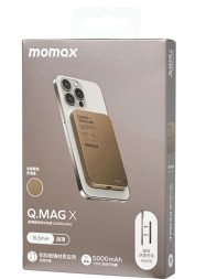 Powerbank магнитный с MagSafe Momax Q. Mag X 5000mAh IP116ACNL2 золотой