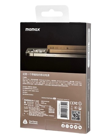  Powerbank магнитный с MagSafe Momax Q. Mag X 5000mAh IP116ACNL2 золотой