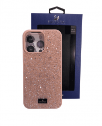 Накладка для i-Phone 14 Pro Max 6.7&quot; Swarovski розовый