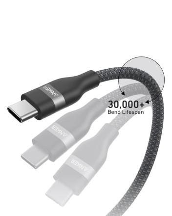  Usb Кабель-зарядка Type-C на Type-C Anker (A82E2611) 240W 0.9м чёрный