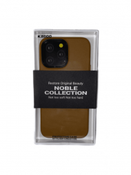 Накладка для i-Phone 14 Pro Max K-Doo Noble кожаная коричневый